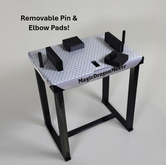 Miniature Armwrestling Table. Mini Decorative Armwrestling Table, Great Display Piece and Conversation Starter. Perfect display for your Home or Work Desk, Trophy Room, Home Gym, or Mantle.