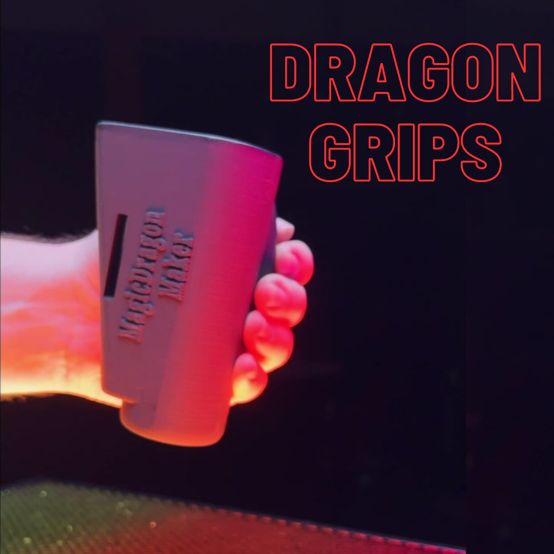 Dragon Grips - Ergonomic Armwrestling Handle, Arm Wrestling Grip Training Equipment, Cable Machine Handles, Gym Handles for Cables, Pulldown Attachments. Great Physical Therapy Tool!